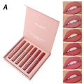 Coffret 6 Rouges à Lèvres Mat Waterproof — Longue Tenue & Hydratant