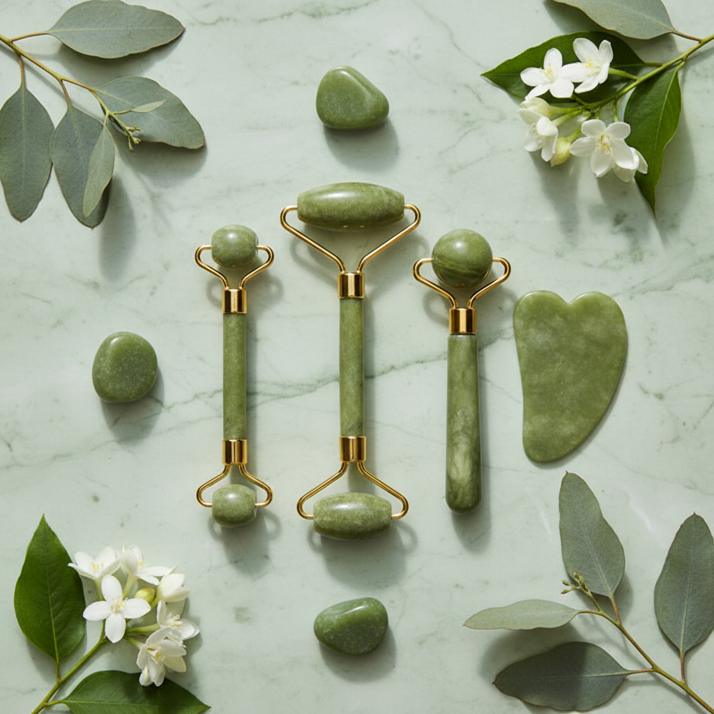 Jade Roller & Gua Sha Pierre Naturelle — Rituel Spa Lifting
