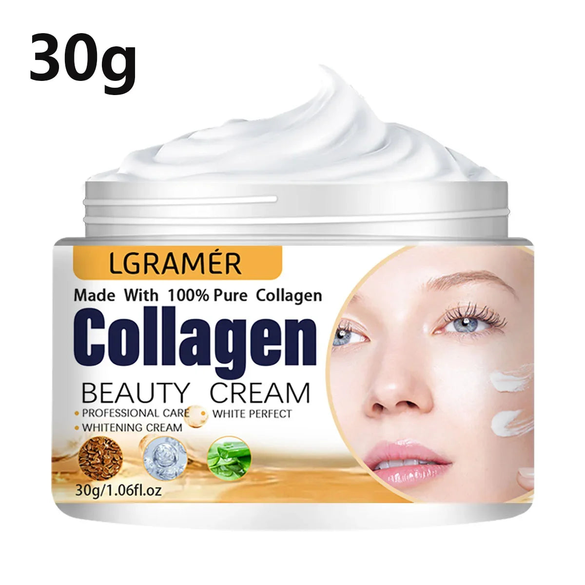 Crème Visage & Contour des Yeux Collagène — Anti-Rides, Lifting & Hydratation Intense