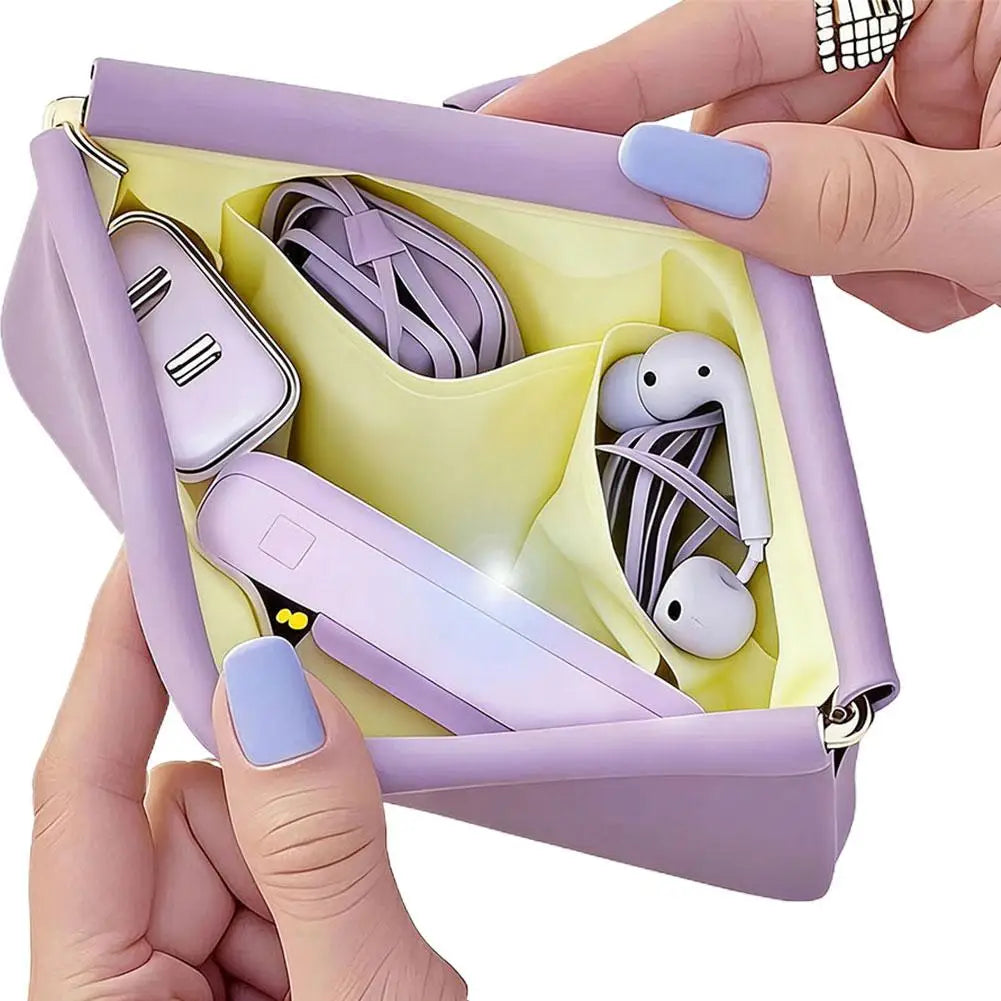 Trousse de Maquillage Pliable Waterproof — Organisateur Multi-Compartiments Format Voyage