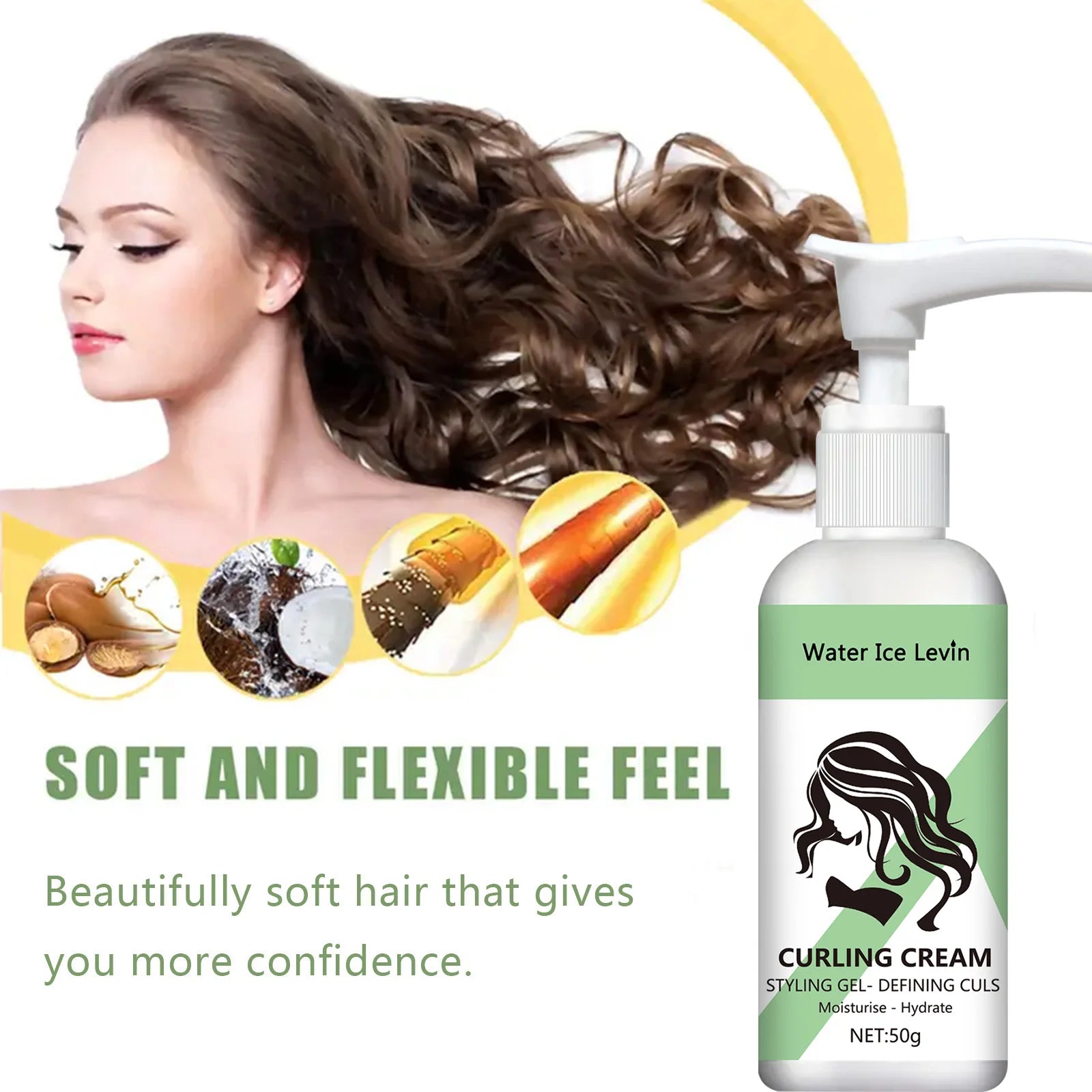 Crème Coiffante Boucles – Hydratation & Brillance