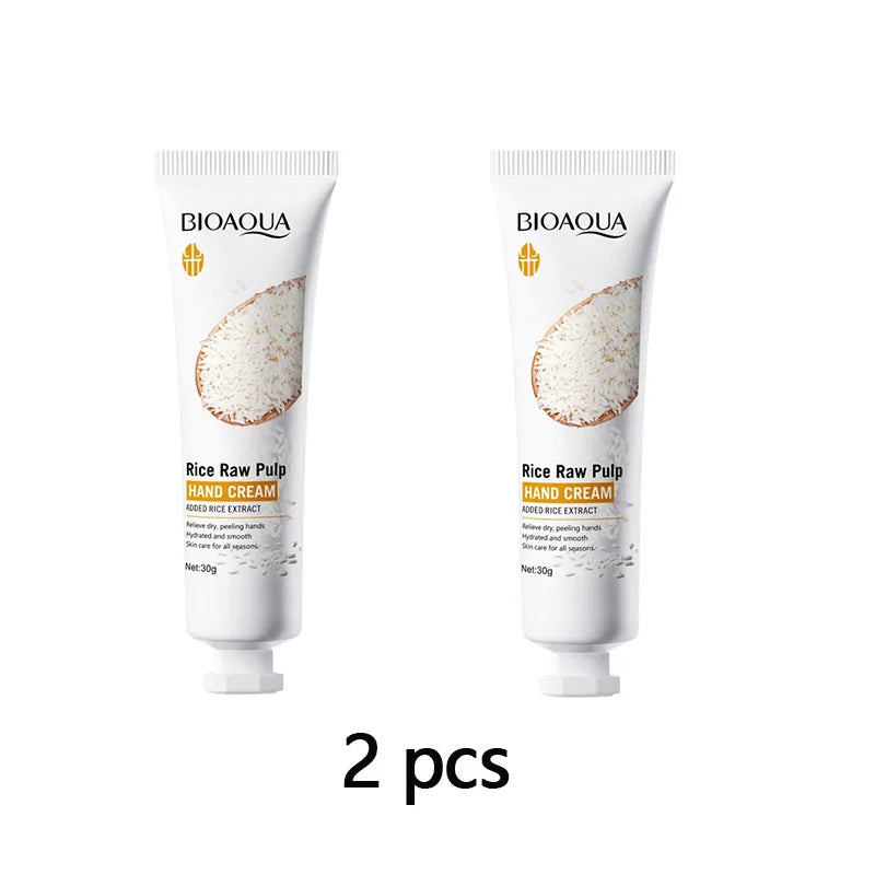 Crème Mains à l’Eau de Riz K-Beauty — Nourrissante, Hydratante & Non Grasse 30g