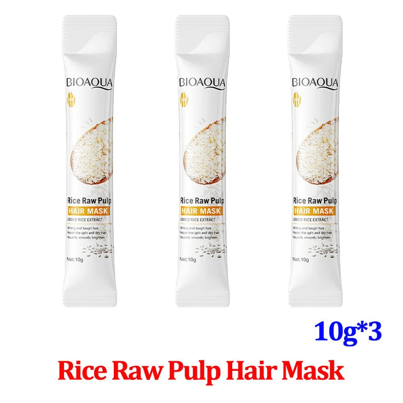 Masque Capillaire Kératine & Riz — Répare, Lisse & Hydrate en 5 Secondes