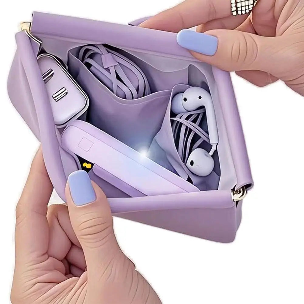 Trousse de Maquillage Pliable Waterproof — Organisateur Multi-Compartiments Format Voyage