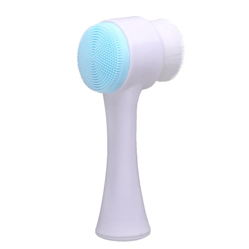 Brosse Nettoyante Visage Silicone Double Face — Exfoliation & Douceur