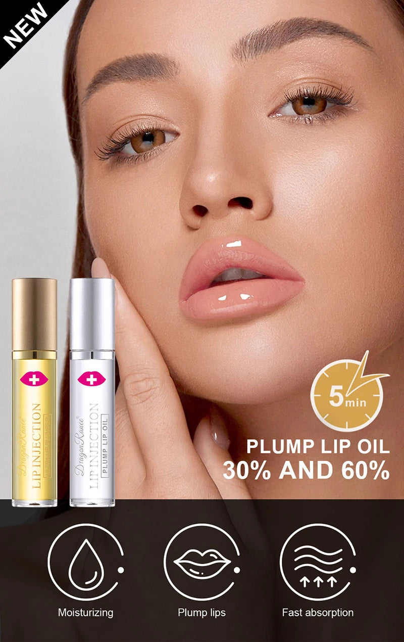 Huile pour Lèvres Effet Repulpé — Gloss Brillant & Hydratant
