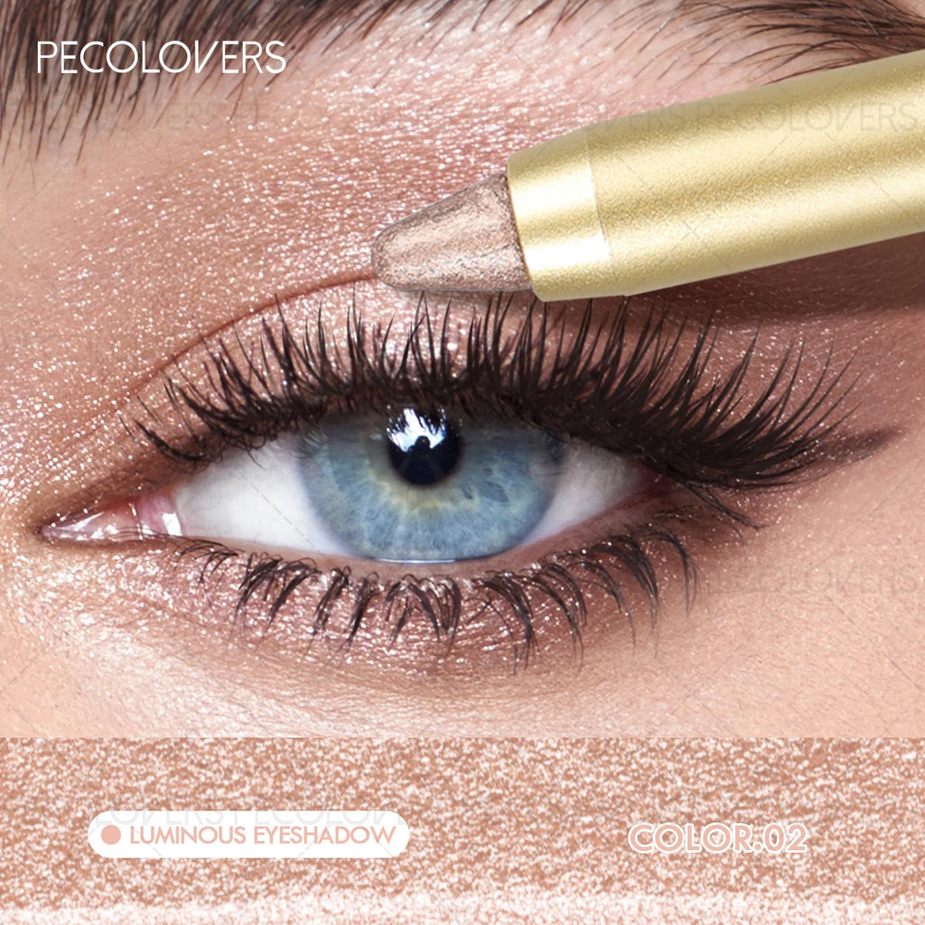 Stick Fard à Paupières Double Embout — Waterproof Glitter & Mat Longue Tenue