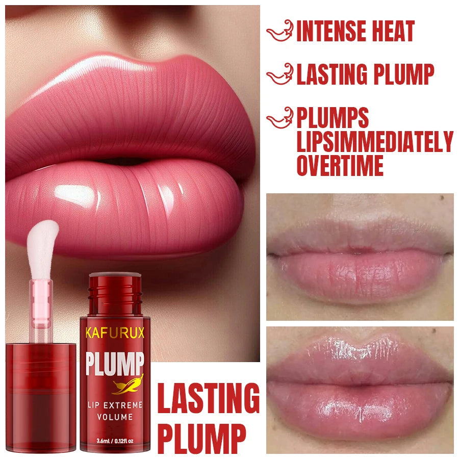 Huile pour Lèvres Effet Repulpé — Gloss Brillant Longue Tenue