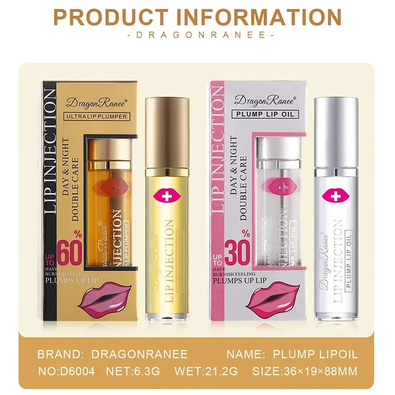 Huile pour Lèvres Effet Repulpé — Gloss Brillant & Hydratant