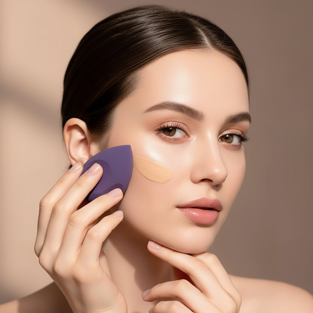 Set 4 Éponges Maquillage Blender — Teint Parfait & Naturel