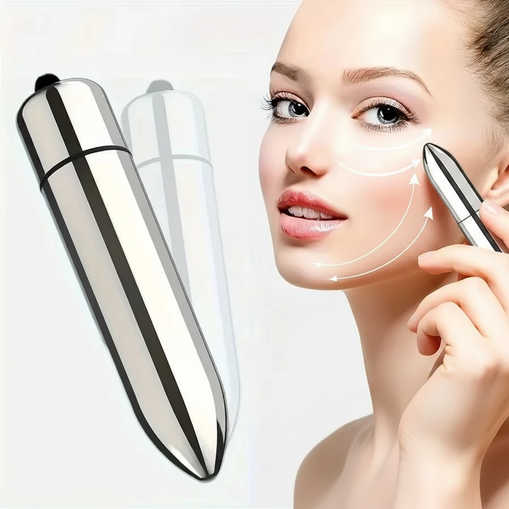 Mini Masseur Vibrant Visage & Yeux — Rituel Anti-Âge Portable