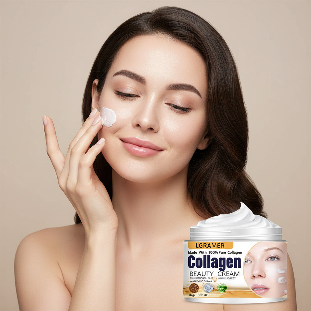 Crème Visage & Contour des Yeux Collagène — Anti-Rides, Lifting & Hydratation Intense