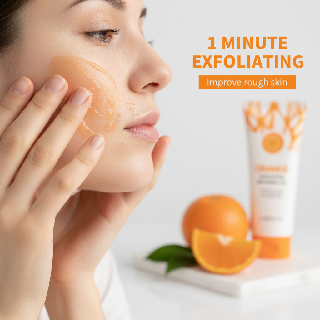 Gel Exfoliant à l'Orange – Éclat & Douceur, Soin K-Beauty 50g