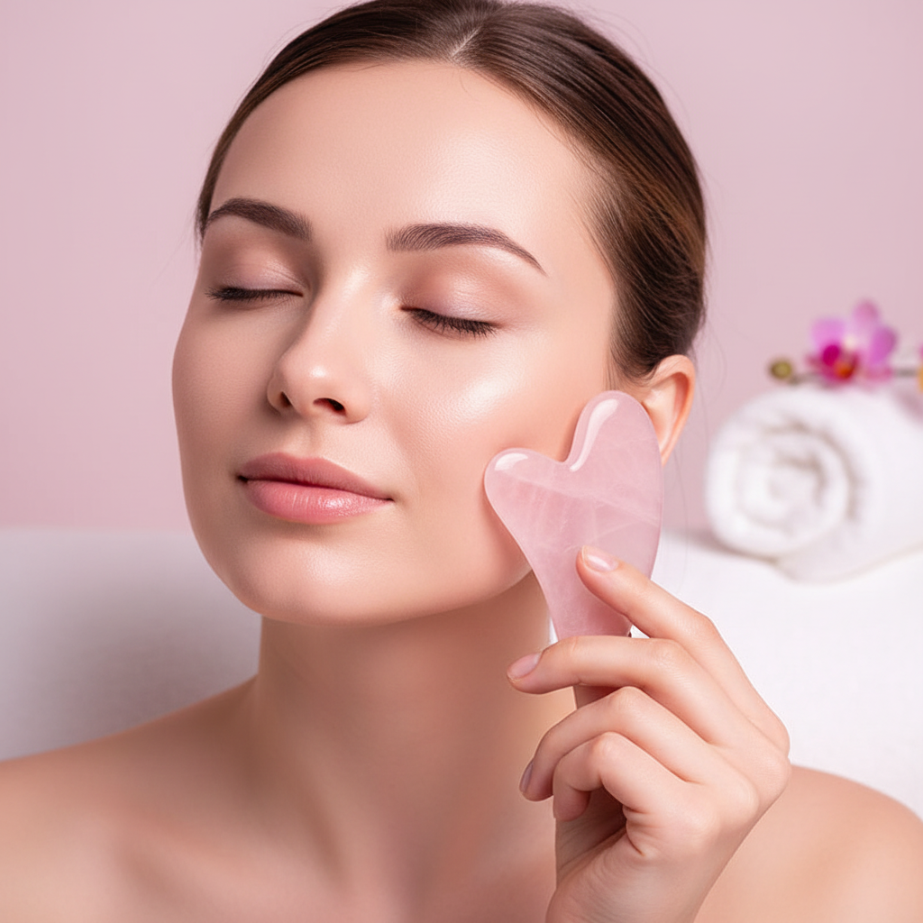 Gua Sha Pierre Naturelle — Massage Visage Lifting, Drainage & Anti-Rides