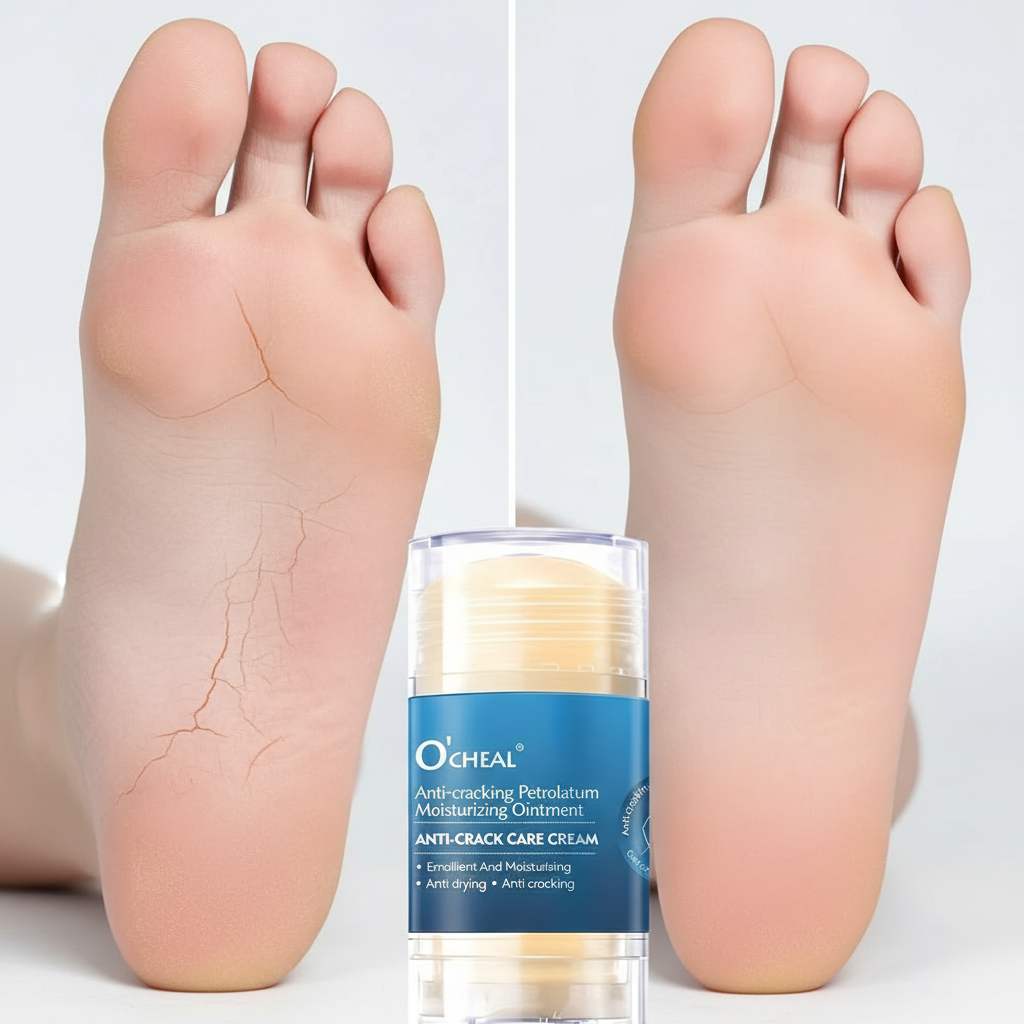 Crème Pieds Anti-Crevasses — Talons Secs & Pieds Abîmés, Hydratation Intense