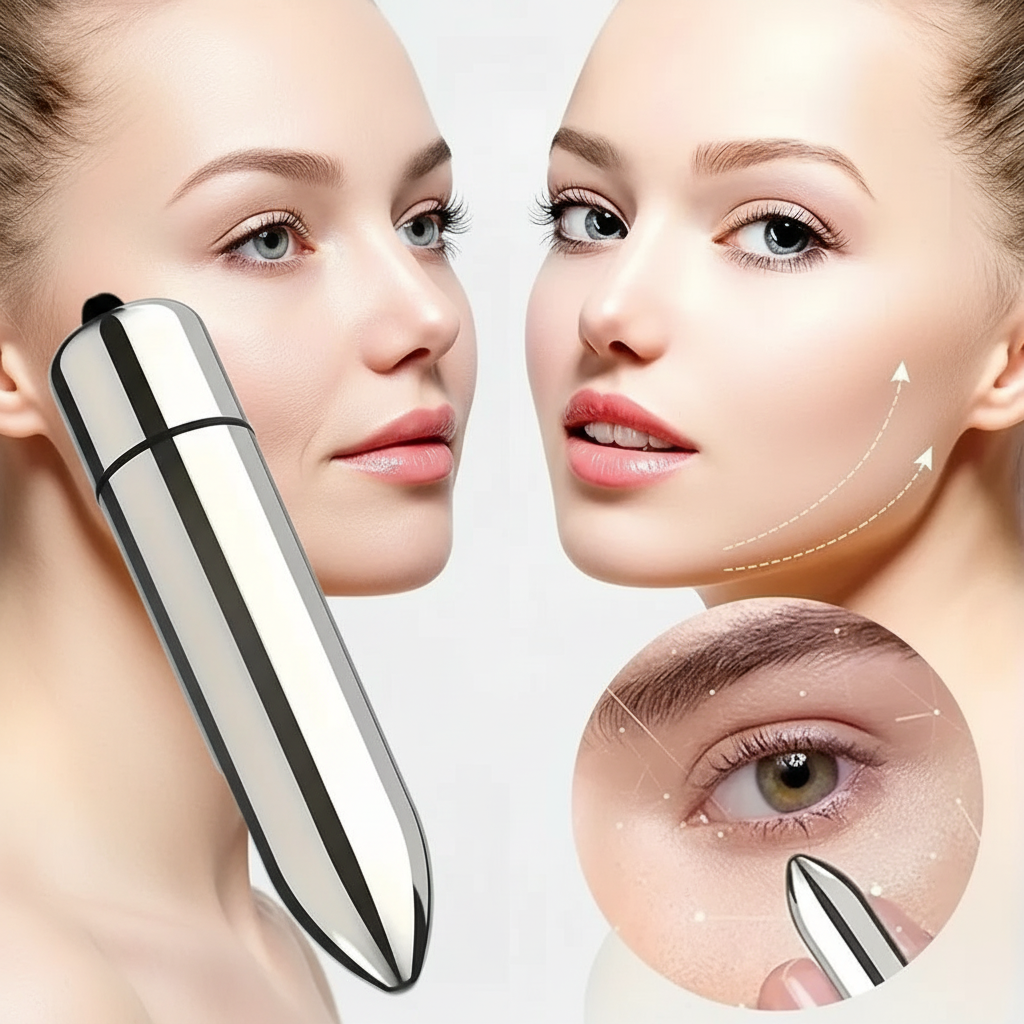 Mini Masseur Vibrant Visage & Yeux — Rituel Anti-Âge Portable