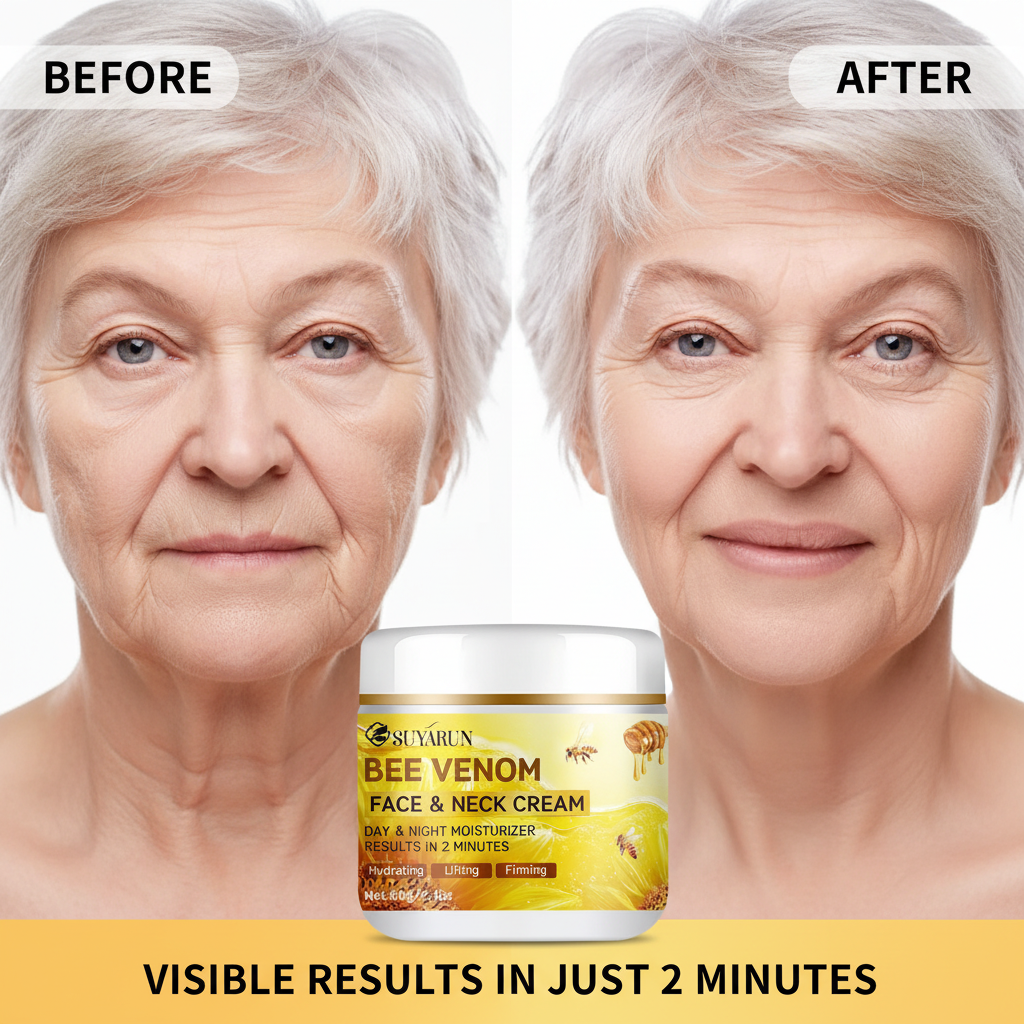 Crème Visage Venin d’Abeille & Collagène — Lifting, Raffermissante & Hydratation 24H