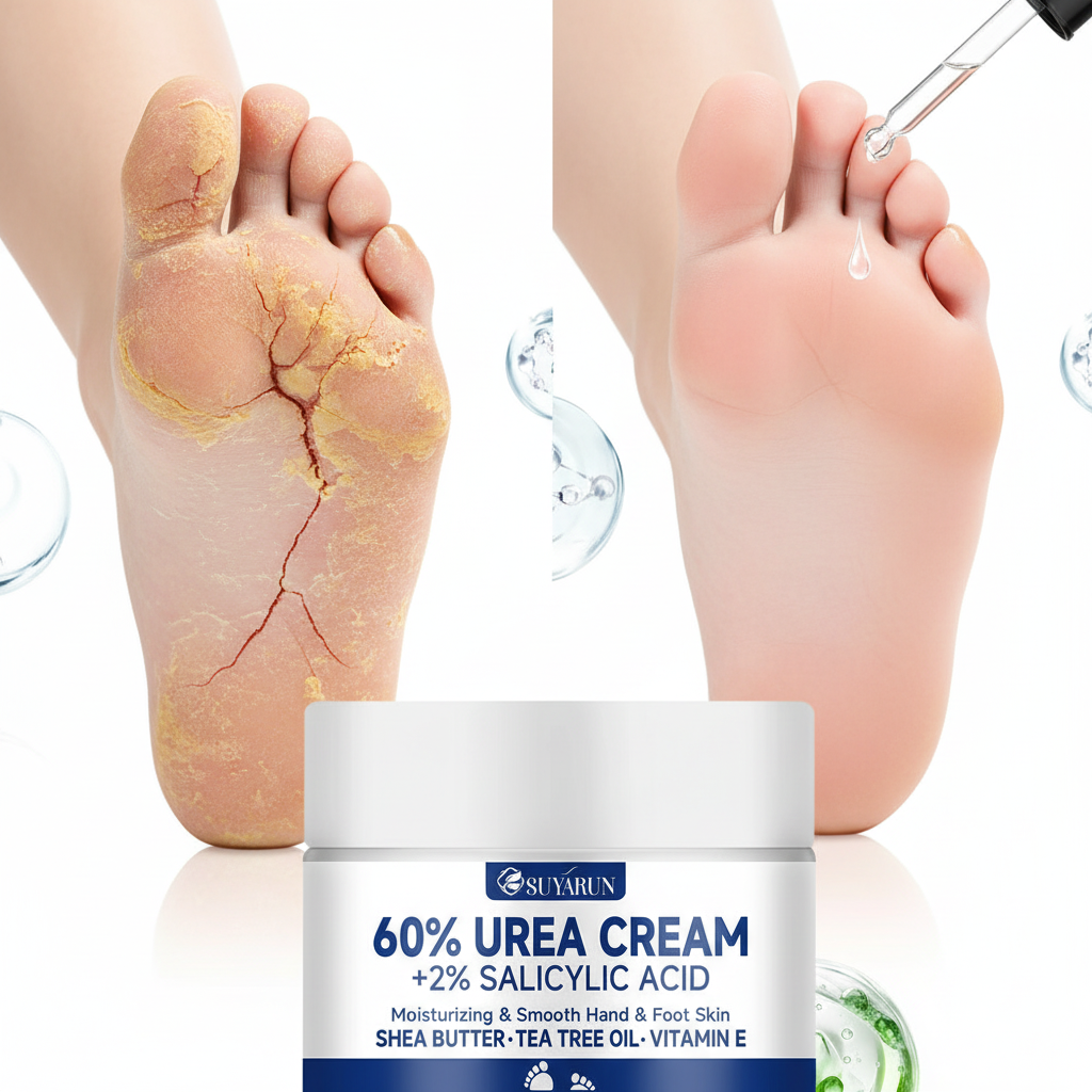 Crème Pieds Intensive à l’Urée — Talons Crevassés, Callosités & Peau Très Sèche