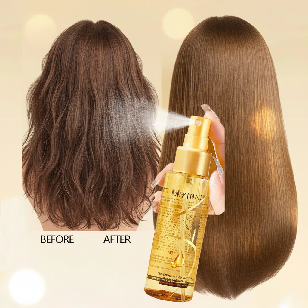 Spray Huile Capillaire Nourrissante — Réparation, Brillance & Parfum 100ml