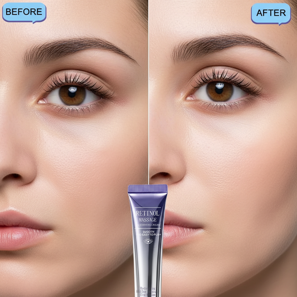 Crème Contour des Yeux au Rétinol — Soin Naturel Hydratant Longue Durée