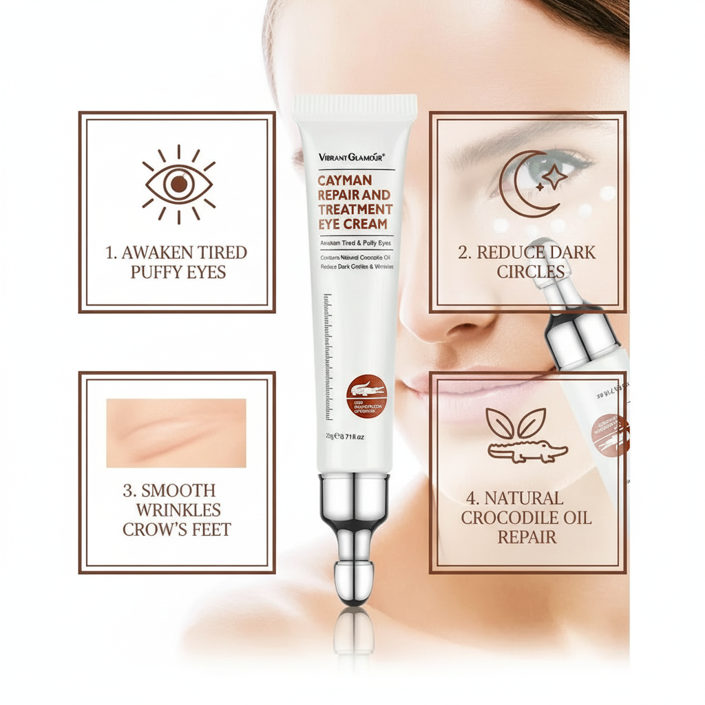 Crème Contour des Yeux Peptides & Collagène — Anti-Rides, Anti-Cernes & Anti-Poches