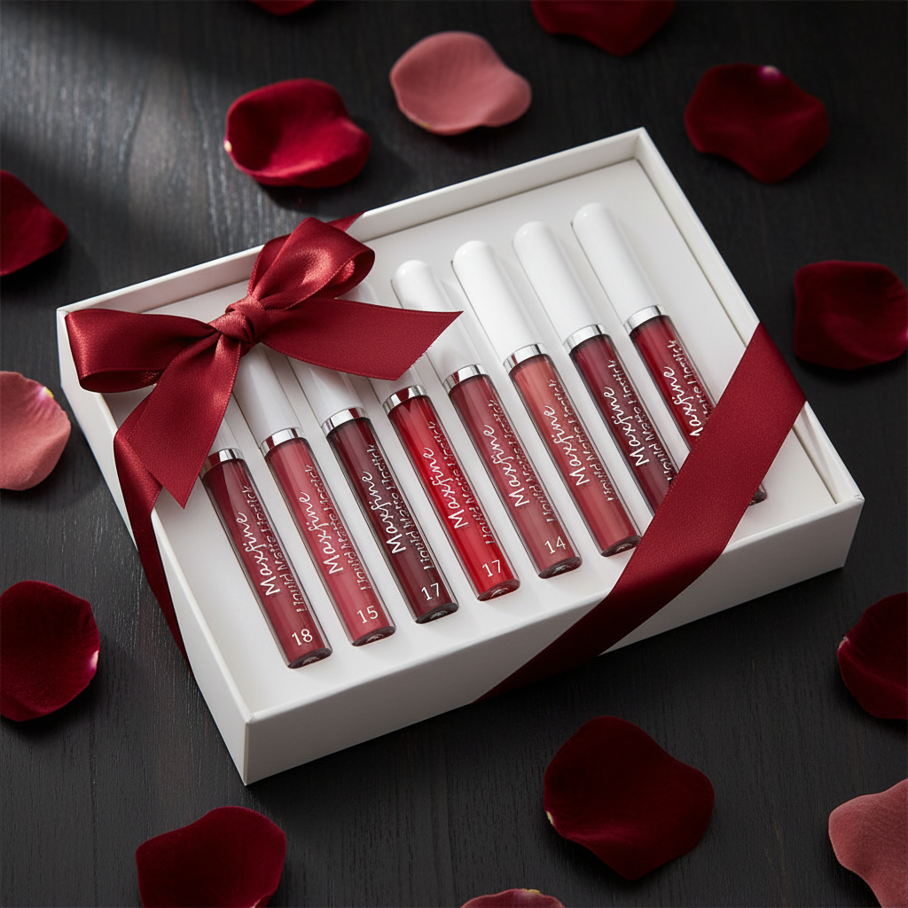 Rouge à Lèvres Liquide Mat Velours — Waterproof, Longue Tenue & Hydratant