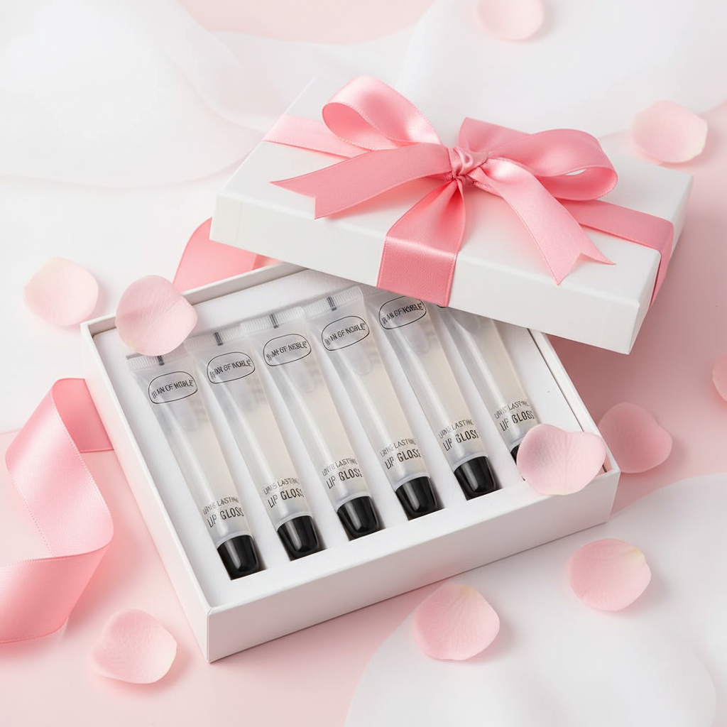 Coffret 6 Lip Gloss Hydratants — Huile Lèvres Brillante Non Collante Longue Tenue
