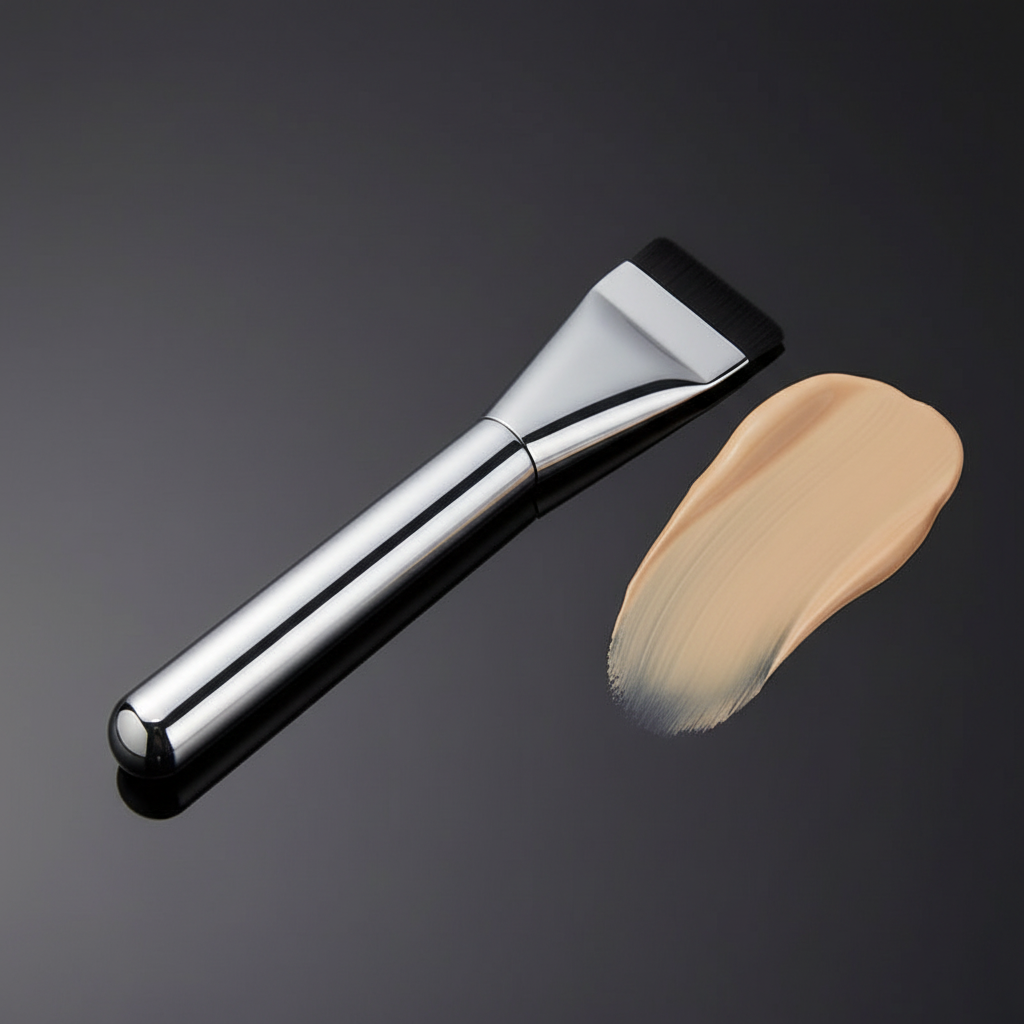 Pinceau Fond de Teint Ovale — Ultra-Fin, Hypoallergénique & Contouring