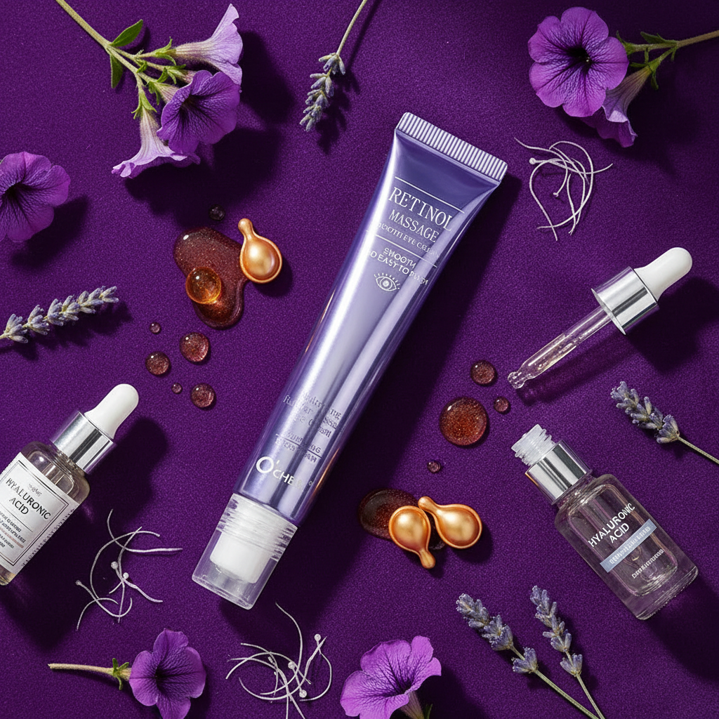 Crème Contour des Yeux au Rétinol — Soin Naturel Hydratant Longue Durée