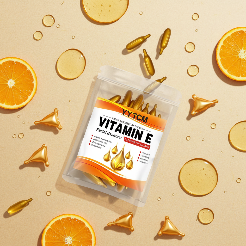Capsules Essence Visage Vitamine E & Squalane — Hydratation Intense, Éclat & Lissage