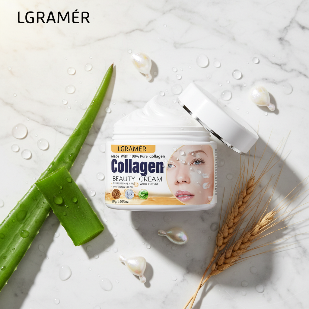 Crème Visage & Contour des Yeux Collagène — Anti-Rides, Lifting & Hydratation Intense