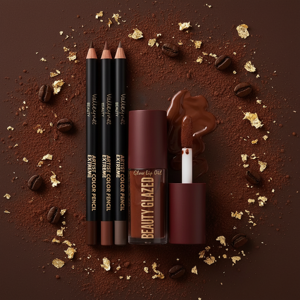 Kit Lèvres 4 Pièces — 3 Crayons Contour + 1 Gloss Mat Waterproof Longue Tenue