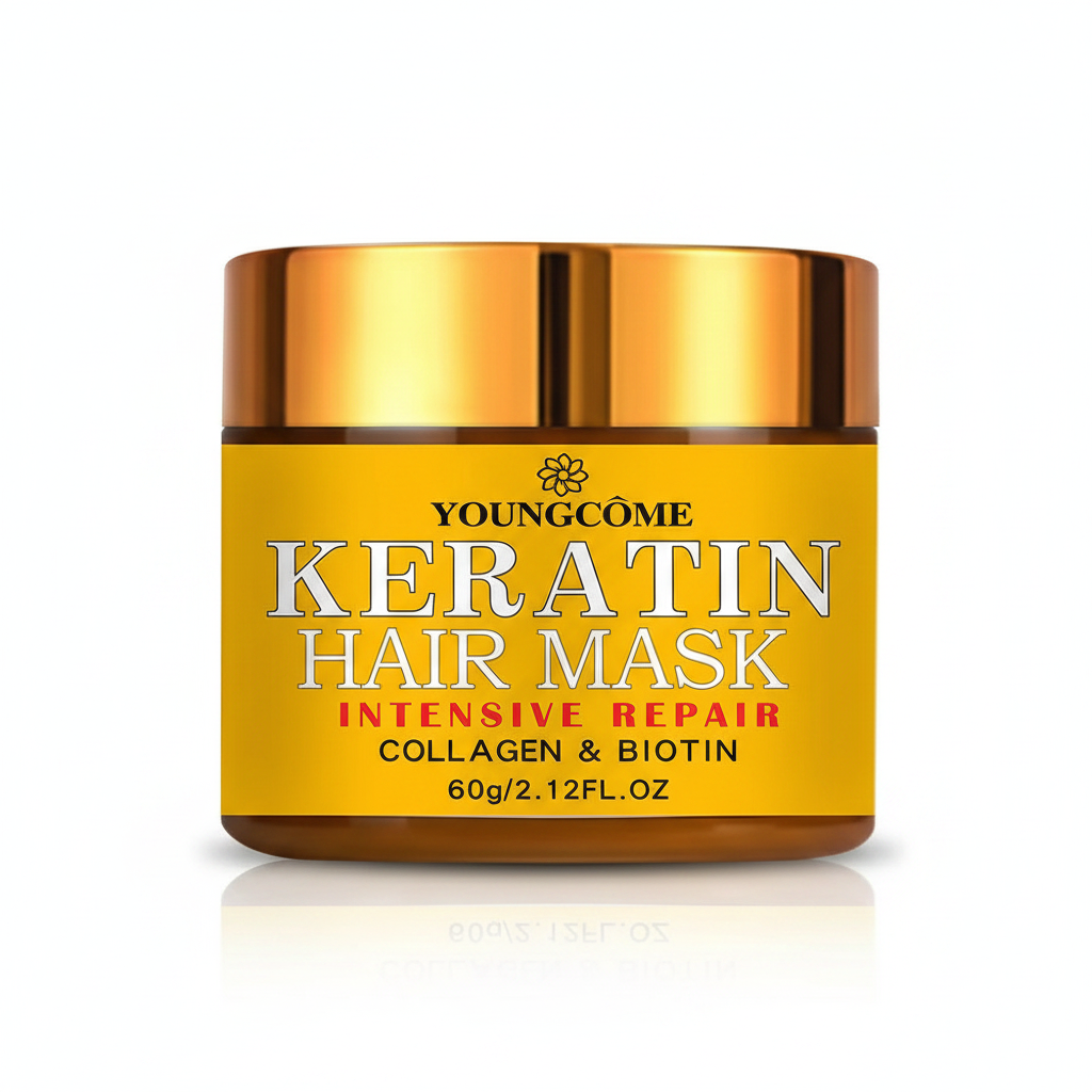Masque Capillaire Réparateur — Biotine, Collagène & Kératine