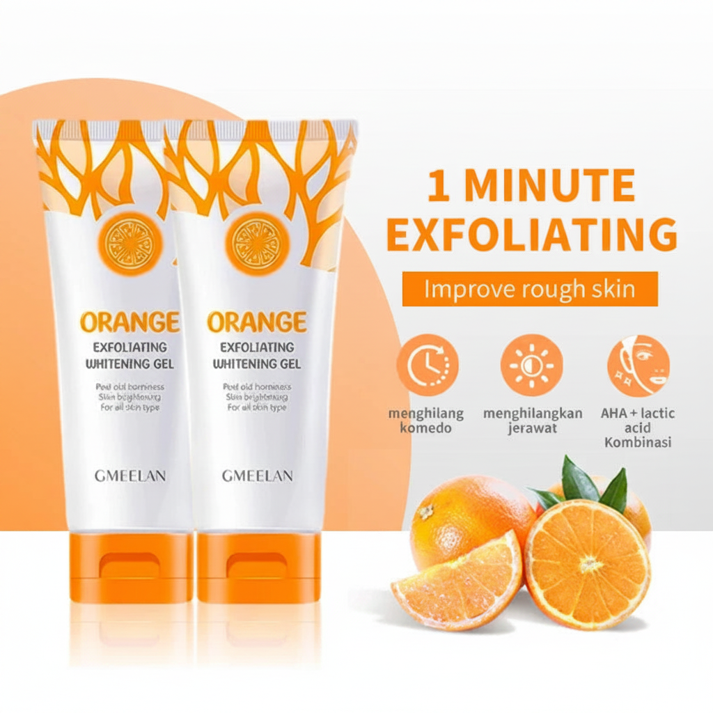Gel Exfoliant à l'Orange – Éclat & Douceur, Soin K-Beauty 50g