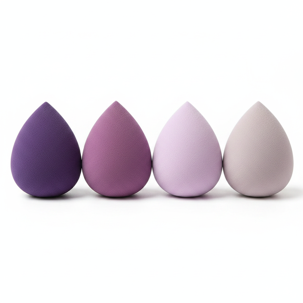 Set 4 Éponges Maquillage Blender — Teint Parfait & Naturel