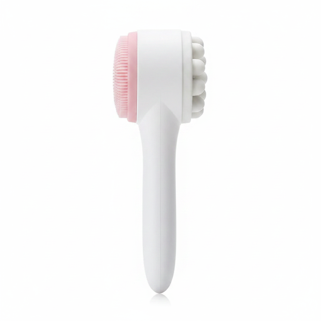 Brosse Nettoyante Visage Silicone Double Face   Exfoliation & Douceur
