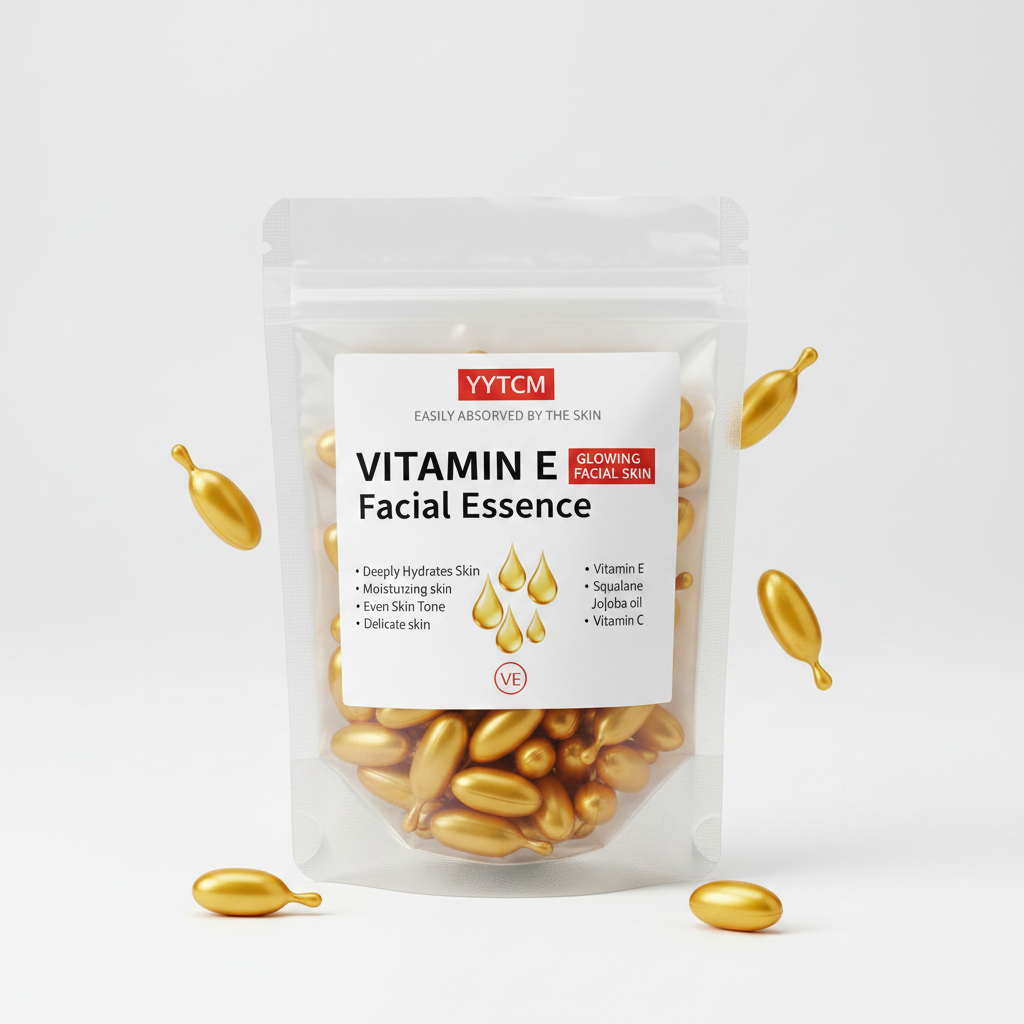 Capsules Essence Visage Vitamine E & Squalane — Hydratation Intense, Éclat & Lissage