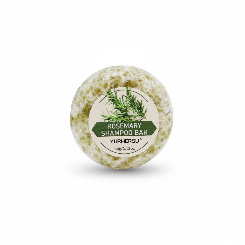 Shampoing Solide au Romarin — Nourrissant & Réparateur  Tous Types de Cheveux 60g