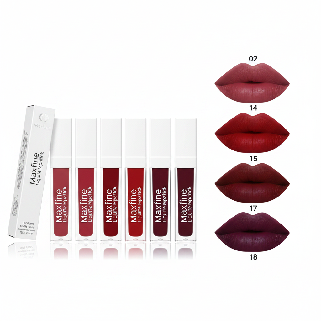 Rouge à Lèvres Liquide Mat Velours — Waterproof, Longue Tenue & Hydratant