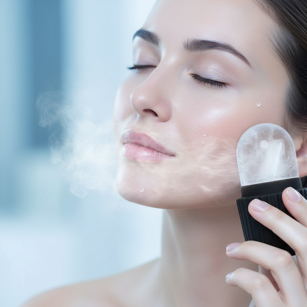 Ice Roller Set Visage & Gua Sha — Lifting & Contouring Naturel