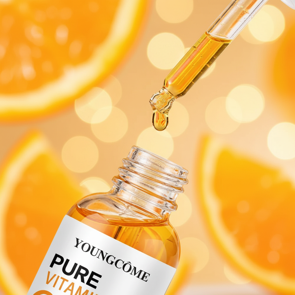 Sérum Visage Vitamine C & Acide Hyaluronique — Éclat, Anti-âge & Hydratation