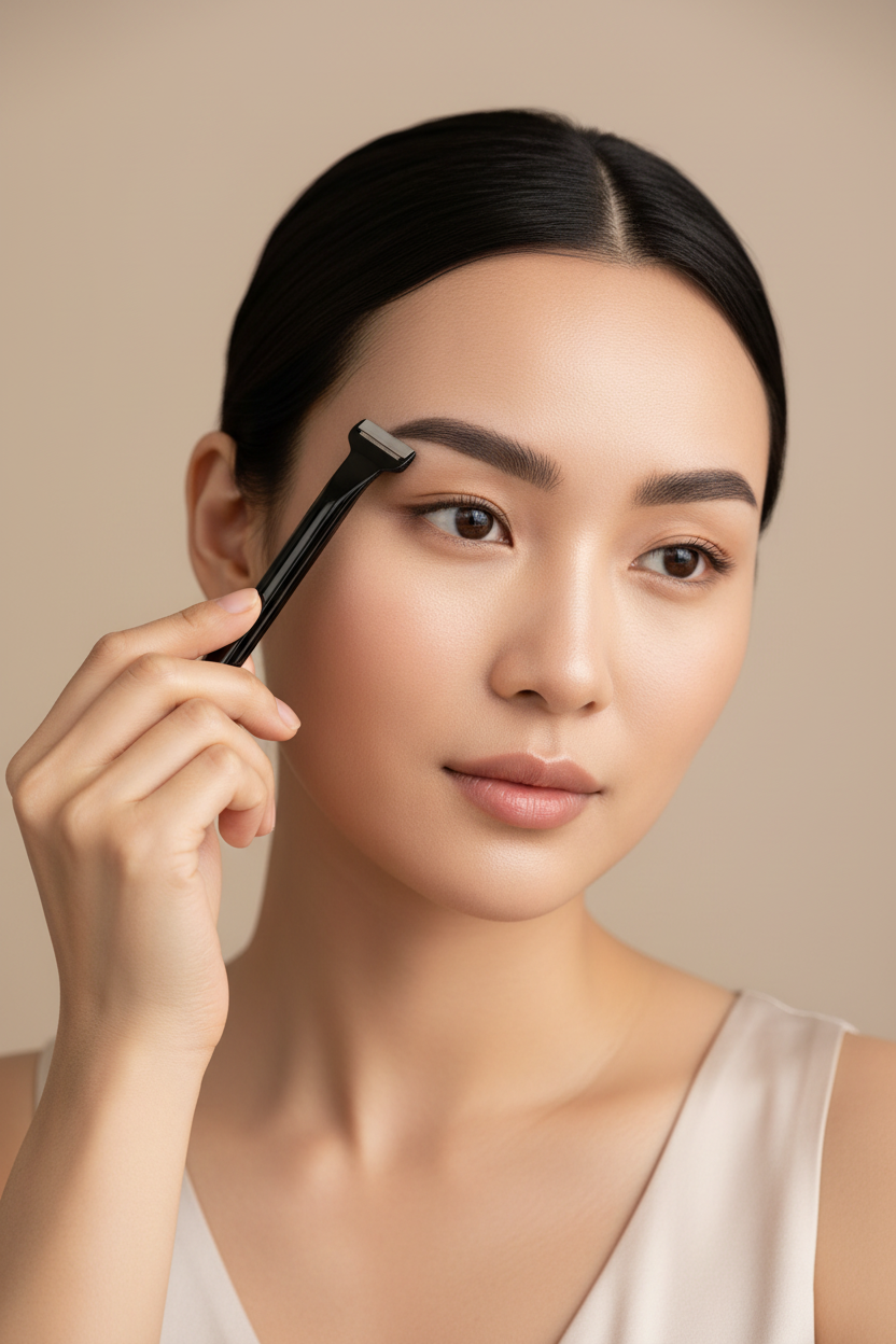 Rasoir sourcils lifestyle Pinterest optimisé 2:3