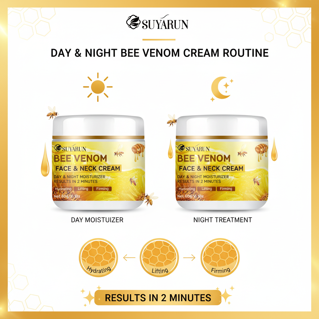 Crème Visage Venin d’Abeille & Collagène — Lifting, Raffermissante & Hydratation 24H
