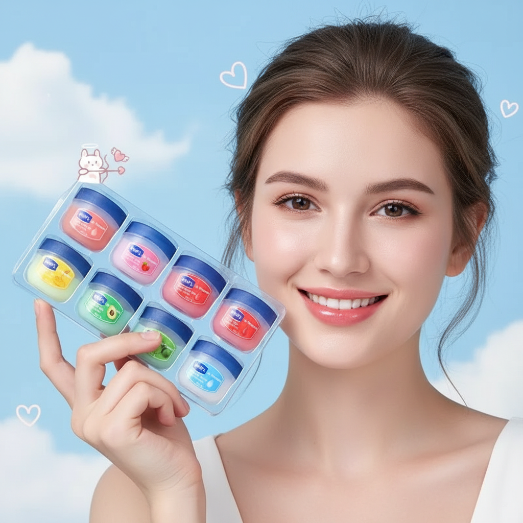 Coffret Baumes à Lèvres Hydratants Jelly — Base Végétale Naturelle, Lèvres Douces & Protégées