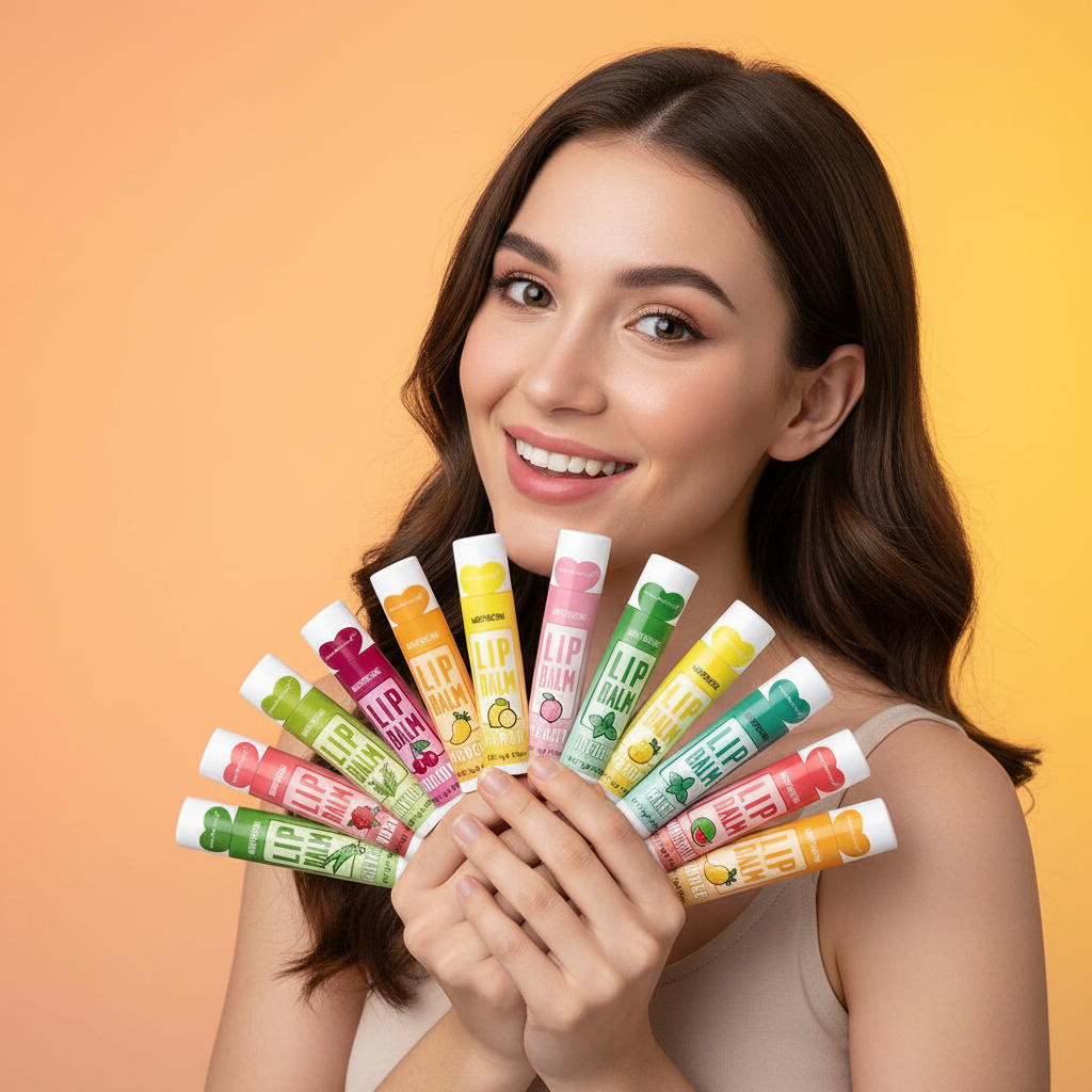 Coffret 12 Baumes à Lèvres — Hydratation Intense, Exfoliant & Longue Durée — Idéal Cadeau