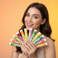 Coffret 12 baumes à lèvres hydratants et exfoliants, idéal cadeau