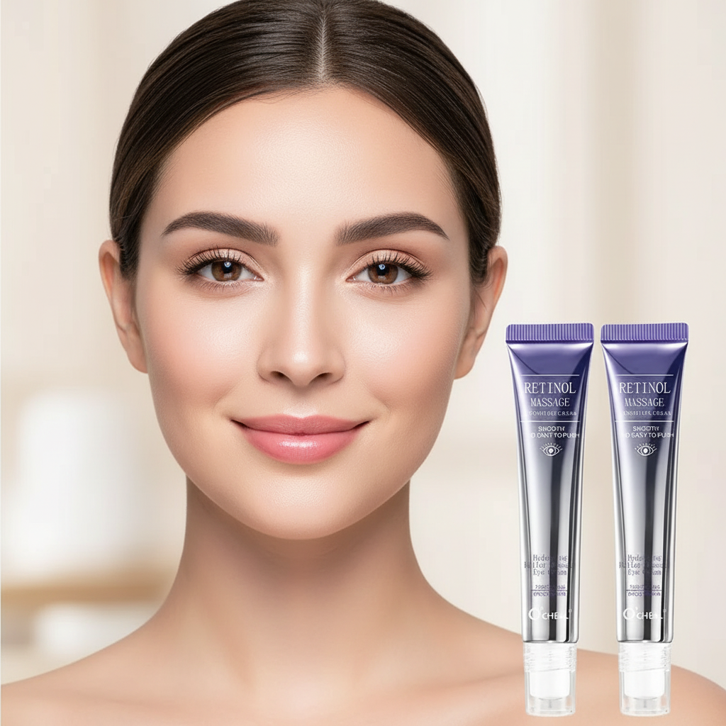 Crème Contour des Yeux au Rétinol — Soin Naturel Hydratant Longue Durée
