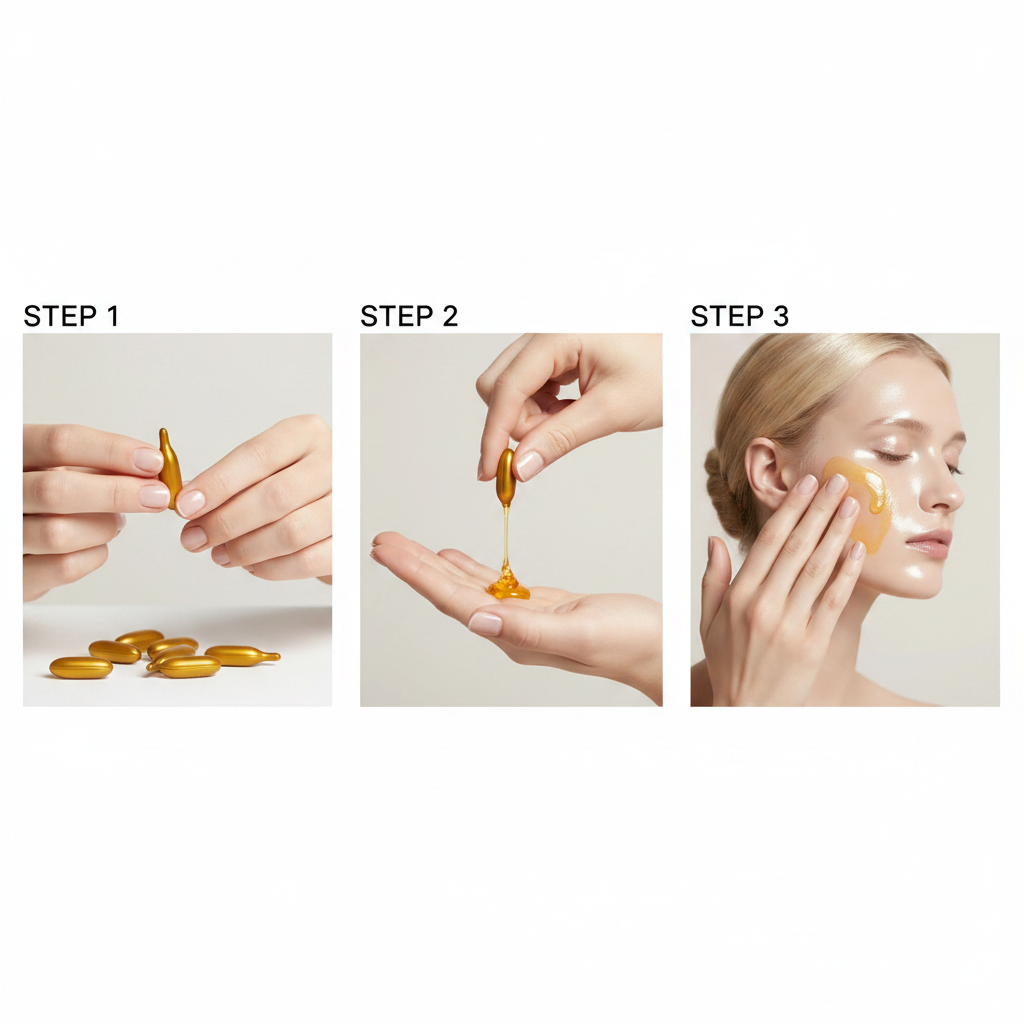 Capsules Essence Visage Vitamine E & Squalane — Hydratation Intense, Éclat & Lissage