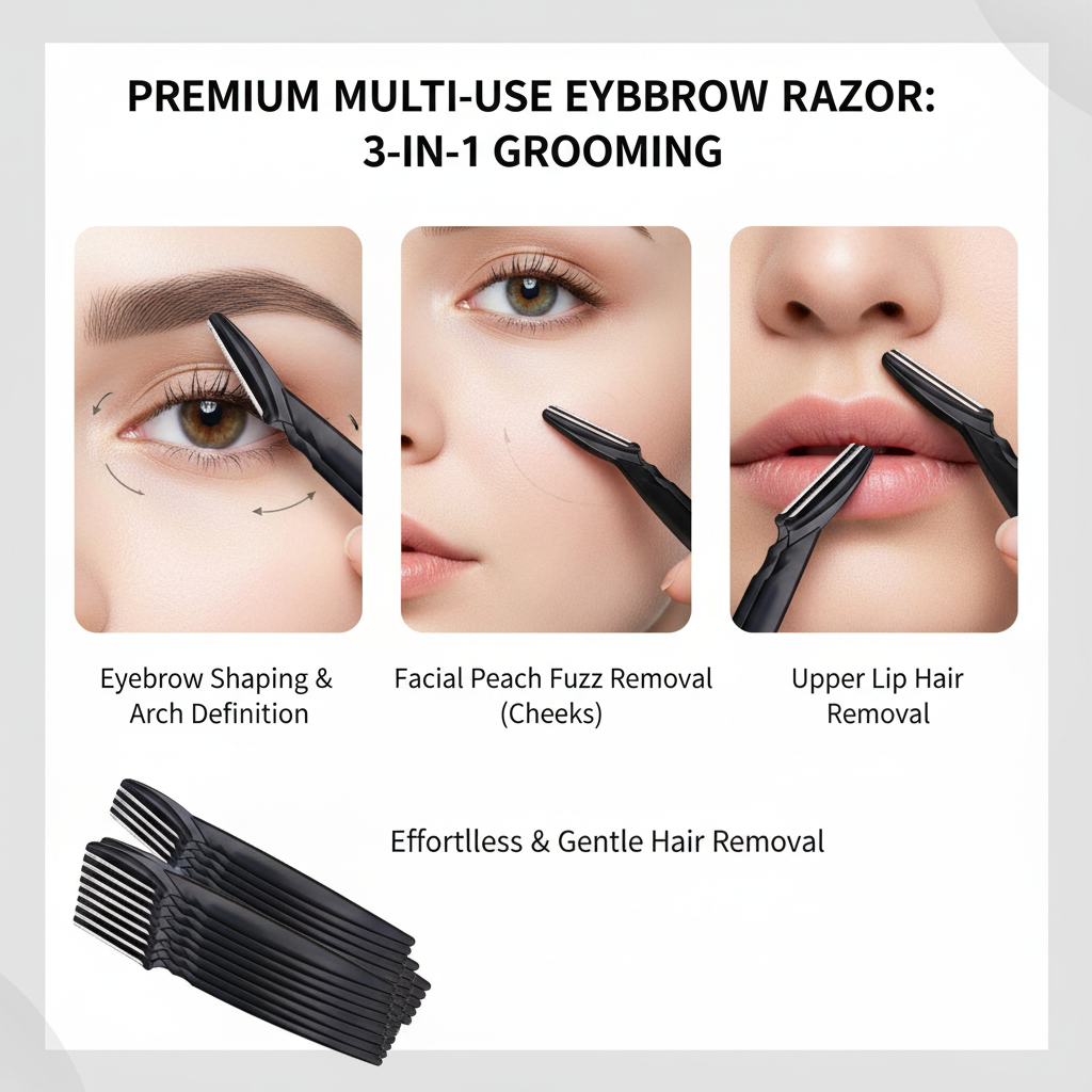 Rasoir Sourcils & Duvet Visage — Finition Parfaite & Précise