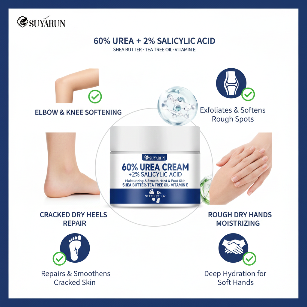 Crème Pieds Intensive à l’Urée — Talons Crevassés, Callosités & Peau Très Sèche